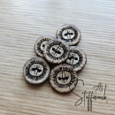 Kokos Knopf   - 20 mm - "Löwe"